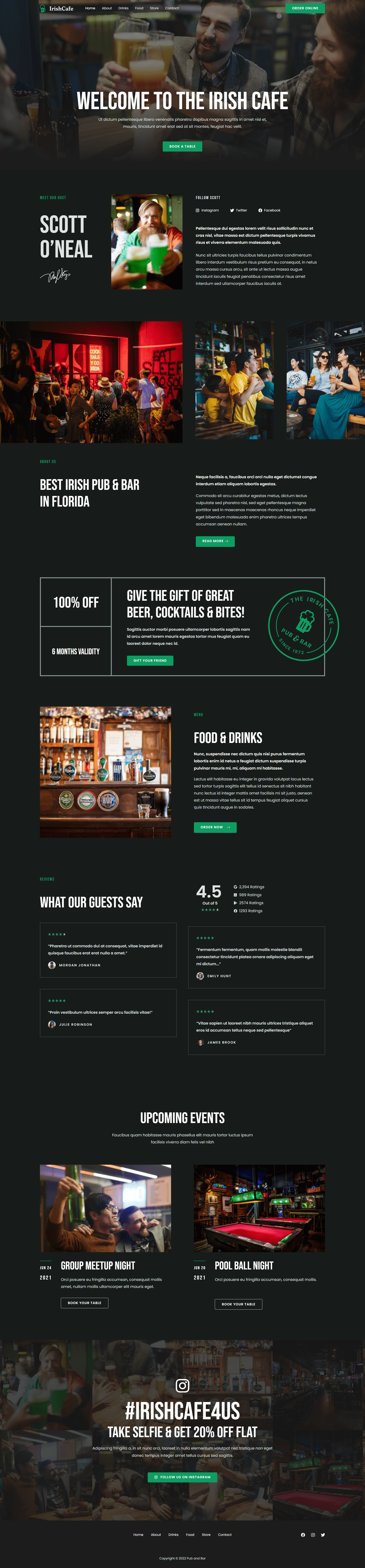 irish café home